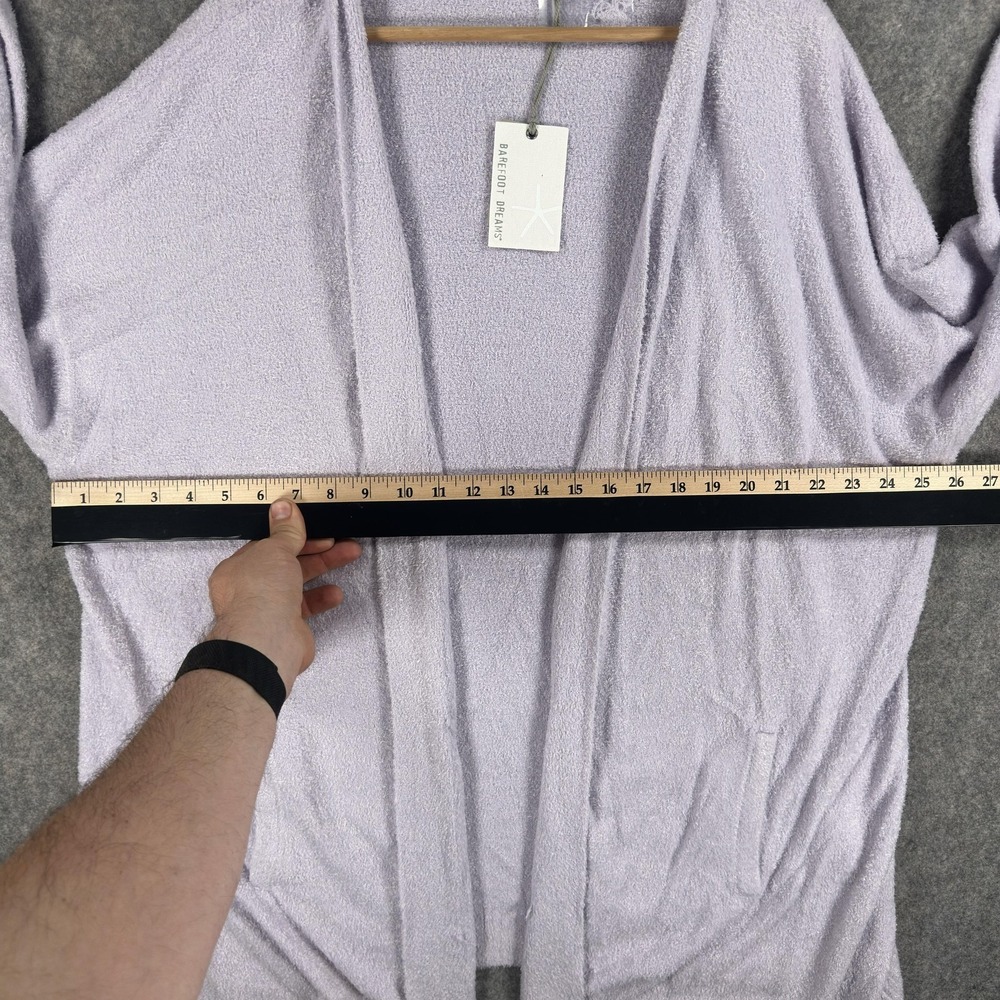 Barefoot Dreams Coastline Cardigan Sweater Womens 2X Purple CozyChic Lite Open - Picture 8 of 14